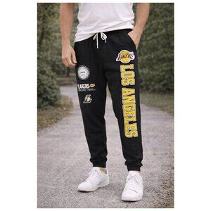 Los Angeles Lakers Jogger Sweatpants Black NBA Ultra Game Comfort Fit